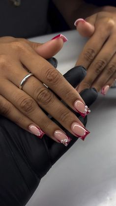 Acrylic Nail Designs Classy, Nails For Fall, Gel Toe Nails, Fancy Nails Designs, Girly Acrylic Nails, Work Nails, Short Square Acrylic Nails