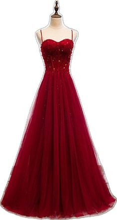 Tulle Ball Gown With Spaghetti Straps For Parties, Spaghetti Strap Tulle Ball Gown For Parties, Formal Tulle Dresses With Spaghetti Straps, Elegant Tulle Ball Gown For Holidays, Elegant Tulle Dress With Spaghetti Straps, Elegant Holiday Tulle Ball Gown, Formal Tulle Evening Dress With Spaghetti Straps, Fitted Ball Gown With Spaghetti Straps For Prom, Elegant Fitted Ball Gown With Spaghetti Straps