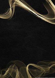 an abstract black and gold background with wavy lines on the bottom right corner, in front of a dark backdrop