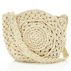 Crossbody Beach Bag With Braided Handles, Cream Crochet Crossbody Bag With Braided Handles, Trendy Braided Beige Crochet Bag, Trendy Natural Braided Shoulder Bag, Spring Woven Crochet Crossbody Bag, Casual Woven Straw Crossbody Bag, Natural Crochet Crossbody Bag For Spring, Braided Crossbody Straw Bag For Daily Use, Casual Woven Crossbody Beach Bag