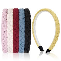 PRICES MAY VARY. Padded Plastic Thin Head Band - Great quality hair hoop is cotton padded on plastic headband but is 0.6 inch in width, having chic and elegant performance whether you are in casual, shopping, spa, washing face, yoga or workout. Cute Headbands For Women and Girls - Twisted hair bands are simple and fashion, giving you the most fashionable look all the time. No matter you are long or short hair, thick or thin hair, they are perfect choices for your headpiece idea. Elastic Head Ban Combing Hair, Twisted Hair, Style Headband, Hair Accessories Boho, Plastic Headband, Hair Band Accessories, Cute Headbands, Hair Hoop, Braided Headband