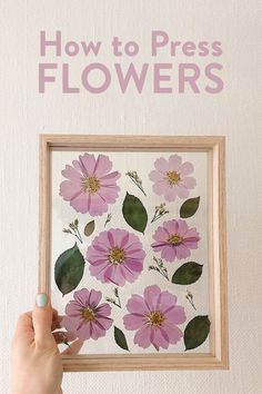 Easy DIY Pressed Flowers Diy Easy Flowers, Diy Pressed Flowers, Pressed Roses, Pressed Flowers Frame, Photo Frame Shop