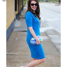 Nwt Julia Dress. Super Soft Material. Can Be Worn Many Ways. I Purchased A Medium And Was Sent A Small. The Attached Tags Say Xs. My Guess Is It Is A Small. Smoke Free. Modest Blue Midi Dress For Day Out, Lularoe Julia Dress, Lularoe Julia, Julia Dress, Lularoe Dresses, Soft Material, Colorful Dresses, Dresses For Work, Color Blue