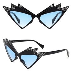 SIMILAR STYLES Cat eye sunglasses are a stylish and iconic eyewear design that features a distinctive upward-sweeping shape at the outer edges of the frames, resembling the eyes of a cat. These sunglasses often have a retro or vintage look and are popular among all ages of women and offer both fashion and function, providing protection from the sun's harmful UV rays. They are perfect for people who love vintage looks, and like to stand out. With their unique design, cat eye sunglasses are sure to add a touch of glamour and sophistication to any look. Measurements: Lens Width: 57mm Bridge Width: 18mm Temple Length: 141mm If you have any questions regarding this product, please contact us and all of your questions will be answered ASAP. YOU MAY ALSO LIKE Payment: Returns: We accept all major Blue Lens, Love Vintage, Blue Lenses, Eyewear Design, Bold Fashion, Uv Rays, Vintage Look, A Cat, Cat Eye Sunglasses