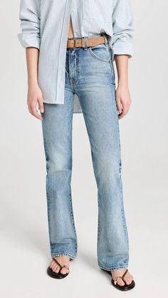 Nili Lotan Joan Jeans | Shopbop Jeans Fabric, Nili Lotan, Summer Jeans, Summer Pants, Mens Scarves, Suit Accessories, In Summer, Print Tops, Straight Jeans