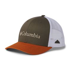 Columbia Mesh Snap Back Adjustable Columbia Logo Hat | Columbia.com Sportswear Logo, Columbia Logo, Snap Back Hat, Blue Buffalo, Logo Hat, Vintage Patches, Azure Blue, Snap Back, New Era 59fifty