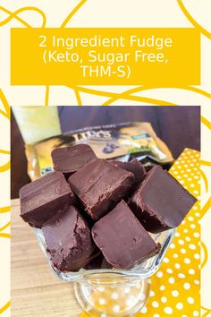 two ingredient fudge keto, sugar free, thms