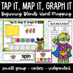 the map it, graph it beginning blends word maps with pictures and words to help students