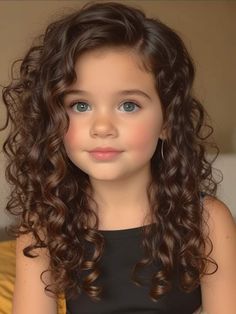 Toddler Haircuts, Brown Curly Hair, Stylish Hairstyles, Hairstyles For Girls, Girl With Brown Hair, Brown Eyed Girls, Stay Young