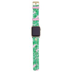 PRICES MAY VARY. Sized to fit 38mm, 40mm, 42mm, and 44mm Apple watches and comes packaged in a pretty patterned box that makes gifting even more fun Band is made of a smooth, durable silicone and featured in the multicolored Lilly Pulitzer pattern, Let' Go Bananas, so you can be living on beach time, all the time! Connects to Apple watch series 1 through 6 and SE, so you can personalize your watch to have a Lilly wardrobe of its own! Silicone band has gold metal hardware (made of stainless steel Lilly Pulitzer Patterns, Banana Pattern, Go Bananas, Apple Watches, Travel Tech, Tech Savvy, Apple Watch Series 1, Beach Time, Silicon Bands