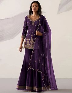 Light Purple Heavy Fox Georgette Sharara Salwar Suit Purple Sequence Work With Stone – Arabic attire Georgette Salwar Suit, Georgette Palazzo, Georgette Sharara, Embroidered Sharara, Indian Salwar Suit, Suit Type, Georgette Dupatta, Purple Suits, Palazzo Suit