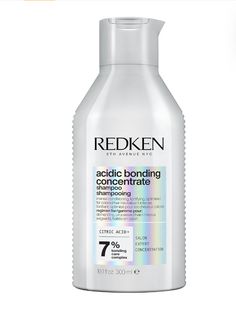 Redken Acidic Bonding Concentrate Shampoo Damaged Hair 10.1 fl oz / 300ml New The most concentrated all-in-one formula for strength repair for all types of damaged hair, this rich, luxurious vegan & sulfate-free shampoo provides ultimate strength repair, intense conditioning & color fade protection. Strength repair for dry, damaged hair. Reinforces weakened bonds with immediately visible results. Apply to wet hair, massage into a lather, rinse. Follow with Conditioner and Leave In Conditioner. Use daily. Redken Acidic Bonding Concentrate, Redken Acidic Bonding, Acidic Bonding Concentrate, Redken Shampoo, Redken Color, Hair Massage, Dry Damaged Hair, Color Shampoo, Sulfate Free Shampoo