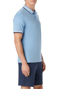 Made from crisp and comfy cotton, this simple yet sophisticated polo easily carries you from the workweek into the weekend. 28 1/2" length (size Medium) Button half-placket Spread collar Short sleeves 100% pima cotton Dry clean or machine wash, dry flat Imported Moisture-wicking Short Sleeve Polo Shirt With 4-way Stretch, Blue Moisture-wicking Casual Polo Shirt, Casual Blue Moisture-wicking Polo Shirt, Blue Moisture-wicking Polo Shirt With Collar, Blue Moisture-wicking Short Sleeve Polo Shirt, Cotton Polo, Pima Cotton, Sleeve Cotton, Carry On