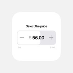 an iphone screen with the text select the price $ 6 00 plus