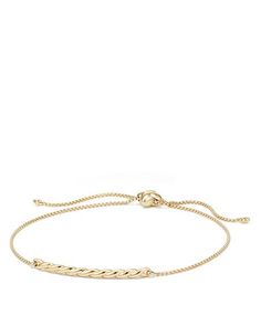 David Yurman - Paveflex Station Bracelet in 18K Gold Station Bracelet, 18k Gold Jewelry, Shiny Things, David Yurman, Gold Jewelry, Gold Bracelet, Jewelry Accessories, 18k Gold, Pick Up