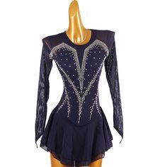 a women's figure skating dress on display