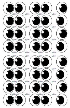 black and white circles with different shapes