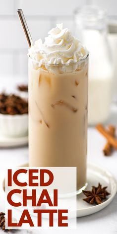 Chai Tea Frappe, Iced Chia Recipe, How To Make A Iced Chai Tea Latte, Iced English Tea Latte, Cold Beverages Recipes, Iced Vanilla Chai Tea Latte Recipe, Cold Chai Tea Latte, How To Make Chia Tea Latte, Chai Recipe Tea