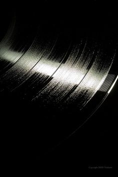 an old vinyl record in the dark