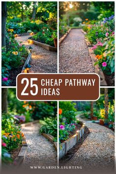 the 25 cheap pathway ideas that are easy to do in your yard or garden area