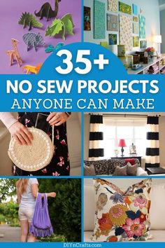 the cover of 35 + no sew projects anyone can make