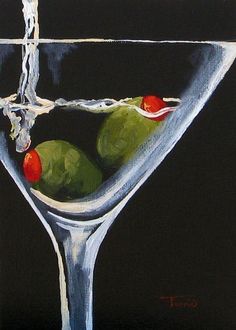 Art Collage Wall, Art Inspiration Painting, Painting Art Projects, Diy Art Painting, Funky Art, Easy Paintings, Martini Glass, Art Sketchbook