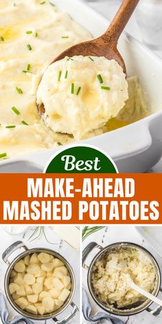 the best mashed potatoes recipe is made in one pan and ready to be eaten