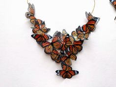 Monarch Butterfly Necklace for Butterfly Lovers Queen Butterfly, Butterfly Queen, Queen Necklace, Fairytale Decor, Delicate Butterfly, The Monarch, Bridal Musings, Monarch Butterfly, Butterfly Necklace