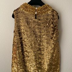 This Is New With Tags, Gucci Women Tank Top Lurex With Paillettes ,Size M ,Gold Multicolor .Original Price $4,500..Make In Italy. Elegant Sleeveless Gucci Top, Gucci Fitted Sleeveless Top, Gucci Sleeveless Fitted Top, Gucci Sleeveless Party Dress, Luxury Embellished Formal Top, Luxury Embellished Tops For Formal Occasions, Elegant Fitted Gucci Tops, Luxury Sleeveless Tops For Evening, Luxury Gold Top For Evening