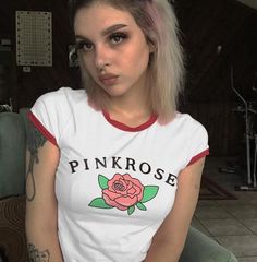 PINK ROSE CROP TOP sold by Littlepinko on Storenvy Pink Graphic Print Cotton Crop Top, Pink Cotton Crop Top With Graphic Print, Summer Cotton Tops With Rose Print, Rose Print Tops For Spring, Pink Letter Print Crop Top For Summer, Summer Pink Crop Top With Letter Print, Pink Rose Print T-shirt For Summer, Fitted Cotton Top With Rose Print, Pink Floral Print Y2k Tops