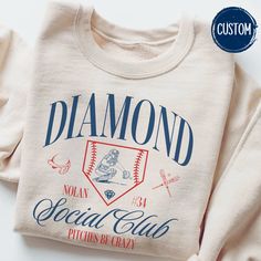 a t - shirt with the words diamond on it and an image of a baseball player