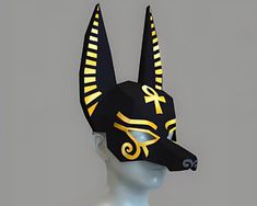 Hello Friends,   Anubis Papercraft mask making is now very simple and easy. You will receive 1 colorless stencil after purchase Also suitable for use as a foam template If you want your mask to be hard and long-lasting, cut it one by one after removing it from the printer, use card or thick A4 sheets. After cutting the papers, glue them to the cardboard And combine the numbers The template is easy to follow. You will have a lot of fun making this Anubis mask People relax and spend a few peaceful Anubis Costume, Toothless Toy, Template Papercraft, Anubis Mask, Egyptian Mask, Mask Papercraft, Mask Printable, Cool Mask, Mask Inspiration