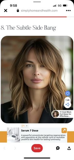 Side Bangs, Youthful Skin, Skin Health, Best Mom, Bangs, Serum, Skin, Health