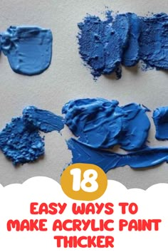 Wondering how to make acrylic paint thicker? In this post, we share 18 easy way to thicken your acrylic paint. Visit the blog to learn more How To Fix Cheap Acrylic Paint, Thick Paint Recipe, Painting Thick Texture, Thickening Acrylic Paint, How To Texture Acrylic Paint, How To Thicken Cheap Acrylic Paint, Diy Acrylic Texture Painting, Textures Acrylic Painting, Textured Paintings On Canvas Diy