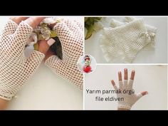 fingerless crochet mesh gloves Mesh Gloves, Crochet Aesthetic, Shawl Scarf, Crochet Shawl, Crochet Crafts, Crochet Amigurumi, Beaded Earrings, Hair Bows