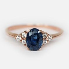 oval blue sapphire diamond ring, 14k solid gold ring, september birthstone ring, sapphire diamond en Sapphire Diamond Engagement Ring, September Birthstone Ring, Blue Sapphire Diamond Ring, Oval Sapphire Ring, Diamond Sapphire Engagement Ring, Sapphire Diamond Engagement, Raw Crystal Ring, September Birthstone Rings, Detailed Engagement Ring