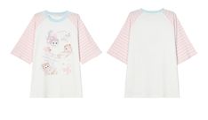 Embrace the perfect blend of cuteness and style with our adorable kitty print white T-shirt! This delightful top features a lovable kitty graphic that will melt your heart, while the contrasting pink striped sleeves add a playful touch. Crafted from high-quality, soft cotton, this T-shirt ensures all-day comfort and breathability. Whether you're heading out for a casual day with friends or simply lounging at home, this charming piece will keep you looking effortlessly cute and stylish. Pair it w White Kawaii T-shirt With Cat Print, Spring White T-shirt With Cat Design, White Summer T-shirt With Cat Design, White Cat Design T-shirt For Summer, White Casual T-shirt With Cute Design, Casual White T-shirt With Cute Design, White Graphic Tee With Cat Design, White Crew Neck Top With Cat Design, White Cotton Tops With Cute Design