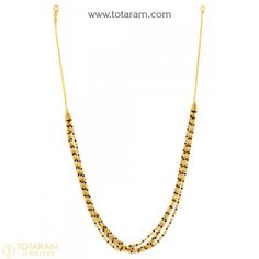 Black Beads Chains, Chains With Pendants, Short Mangalsutra, Indian Gold Jewelry, Mangalsutra Chain, 22k Gold Jewelry, South Indian Weddings, Gold Mangalsutra, Mangalsutra Designs