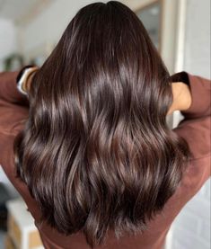 Joico Chocolate Brown Formula, Warm Chocolate Hair Color, Warm Rich Chocolate Brown Hair, Joico Lumishine Formulas, Good Hair Colors For Pale Skin, Rich Warm Brown Hair, Before And After Hair Color, Mocha Brown Hair Color, Mocha Brown Hair