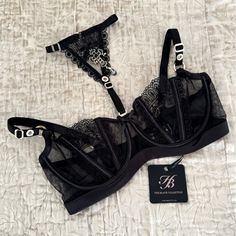 Honey Birdette Miss 800 Bra. Black With Gold. New With Tags. Never Worn. Thanks For Looking Luxury Black Evening Bra, Luxury Black Bra, Black Coquette Bra For Party, Coquette Black Party Bra, Bra Art, Honey Birdette, Luxury Tents, Floyd Mayweather, Phone Holster