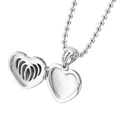 Sterling silver heart locket with fluting and Caviar beading. The sterling silver necklace adjusts from 16 to 18 inches. Exclusive engraving. Perfect to personalize with initials, a special date or classic monogram. Silver Heart Locket, Classic Monogram, Heart Locket Necklace, Ball Chain Necklace, Heart Locket, Sterling Silver Heart, Locket Necklace, Ball Chain, Sterling Silver Necklace