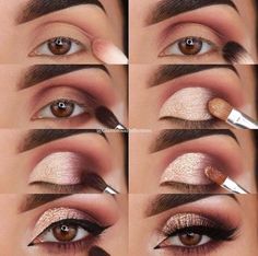 Teknik Makeup, Natural Smokey Eye, Video Makeup, Make Up Inspiration, Smink Inspiration, Pinterest Makeup, Makeup Step By Step, Makijaż Smokey Eye