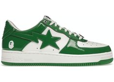 Buy and sell authentic BAPE shoes on StockX including the A Bathing Ape Bape Sta Low Green and thousands of other sneakers with price data and release dates. Swaggy Clothes, Bape Shoes, Bape Sneakers, Bape Sta, Painted Canvas Shoes, Ape Bape, Streetwear Sneakers, Bathing Ape, Hip Hop Streetwear