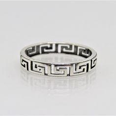 Vintage Sterling Silver Aztec band Ring...Marked 925...Total of weights 1.6grams... Size 8...Measure of band 3.8MM...It's in very good condition. Aztec Rings, Old Money Men, Money Men, White Topaz Earrings, Mens Rings, Y2k Men, Black Y2k, Sterling Silver Rings Bands, Men Jewelry