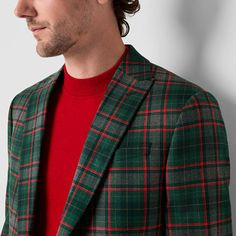 For festive, holiday occasions, slip on the timeless style of this plaid J. Ferrar men's slim-fit sport coat made from a woven jacquard with recycled fabric. It features a single-breasted design with a notch lapel, long sleeves, interior and exterior pockets, and a two-button closure.Front Style: Single BreastedClosure Type: ButtonFit: Slim FitPockets: 1 Inside Button Pocket, 1 Inside Slip Pocket, 1 Chest Slip Pocket, 2 Front Flap PocketsSleeve Length: Long SleeveApparel Length: 27 InchesFiber … Holiday Cocktail Party Attire, Men’s Christmas Party Outfit, Men Christmas Outfit, Christmas Diner, Casual Christmas Party Outfit, Holiday Outfits Christmas, Boys Christmas Outfits, Christmas Party Outfit, Holiday Attire