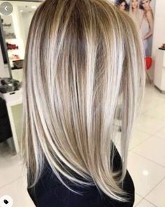 Straight Hair Ideas, Hair Color Blonde Highlights, Ash Blonde Hair Colour, Blending Gray Hair, Ash Blonde Hair, Pinterest Hair