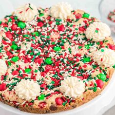 M&m Cookie Cake Recipe, Tree Cheese Ball, Christmas Tree Cheese Ball, Santa Veggie Tray, White Chocolate Brownies Recipe, Christmas Tree Cheese, Gluten Free Christmas Desserts, Oreo Cheesecake Bars, Chocolate Chip Cheesecake Bars