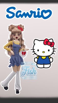 Cute Roblox Outfits, Halloween Fashion Outfits, Sanrio Outfits, Pool Party Dresses, Fancy Dress Code, Hello Kitty Dress, Hello Kitty Clothes, Unconventional Wedding Dress, Aesthetic Roblox Royale High Outfits