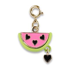 Green Dangling Charms For Gift, Playful Dangle Personalized Jewelry, Cute Dangling Charms For Jewelry Making, Playful Charm Necklace With Dangling Charms For Gift, Playful Pink Jewelry With Heart Charm, Cute Dangle Charms For Gifts, Cute Dangle Charms For Gift, Cute Jewelry With Removable Charms For Friendship, Cute Friendship Dangling Charms