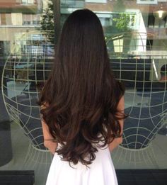 2 Long Layers Haircuts, Front Angles Long Hair, V Shape Hair With Layers, Long U Shaped Layers, Simple Haircut For Long Hair Straight, Shape Haircut, Short Layered Curly Hair